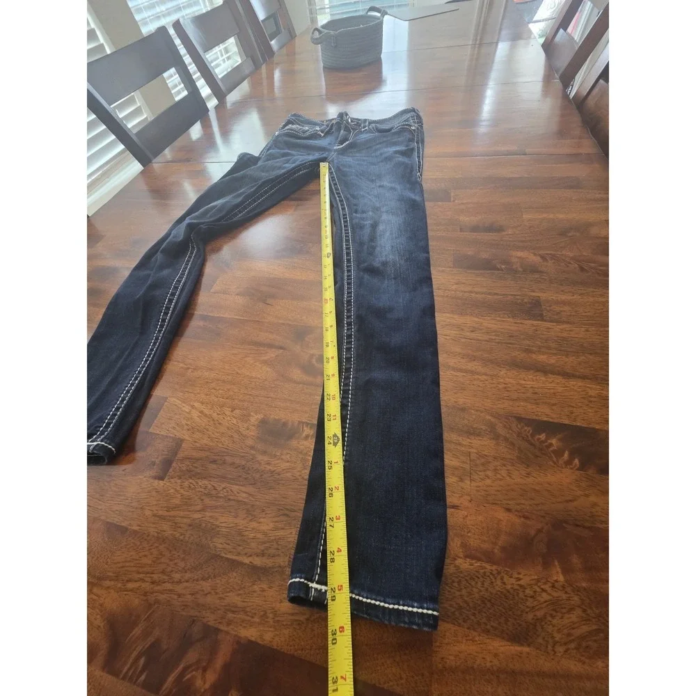 Rock Revival  Claret Women's Jeans Size‎ 28, Mid-Rise, Skinny Straight Fit